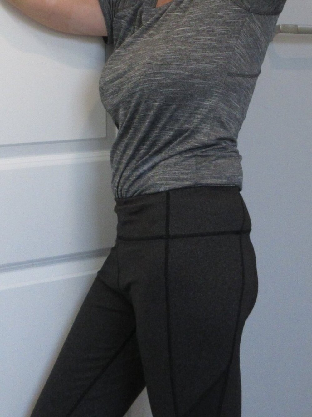 Kyodan black n Grey Fitted Leggings, size S
